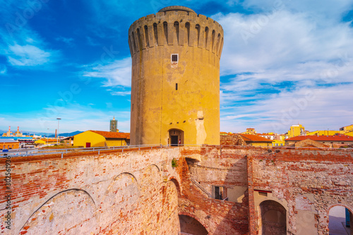 The medieval fort in Livorno, Italy