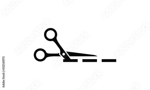 scissors icon vector