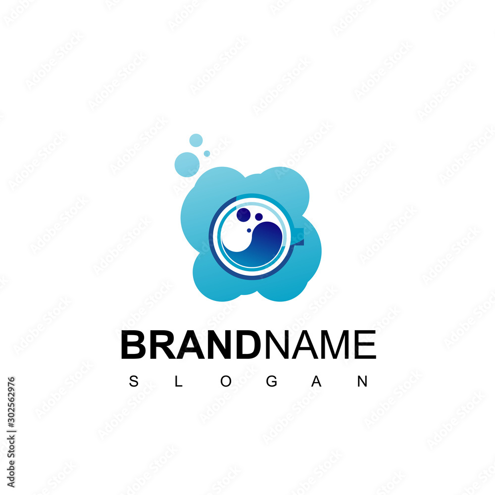 Home Service, Laundry Logo Design Vector Home Service, Laundry Logo Design Vector