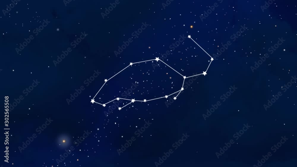 The planet move on the vast universe. Constellation A picture of a rat appeared. The planet move on the vast universe. Constellation A picture of a rat appeared.