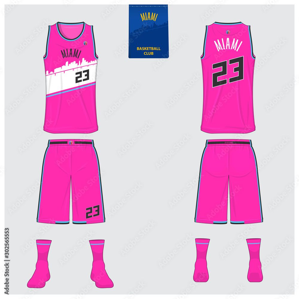 basketball uniform sport jersey shorts vector illustration Stock
