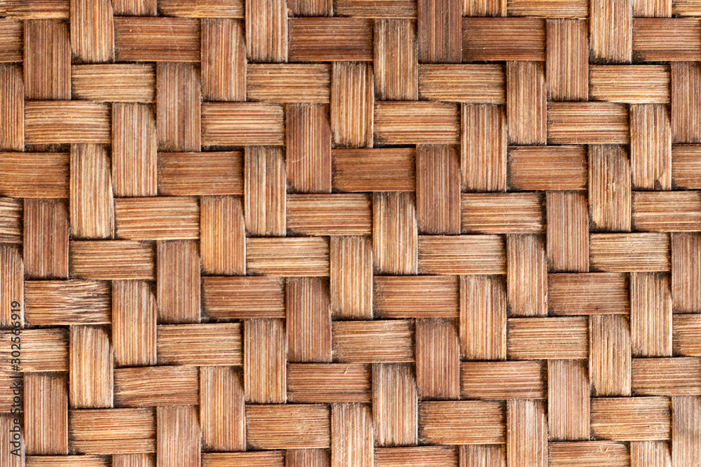 Closed up of wood weave craft textured background Closed up of wood weave craft textured background