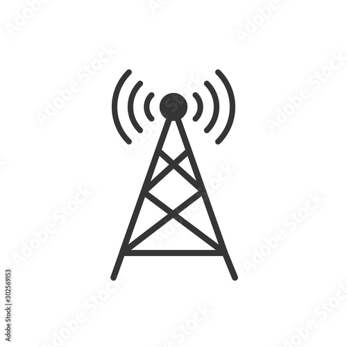 Transmiter Antena Icon Vector Illustration