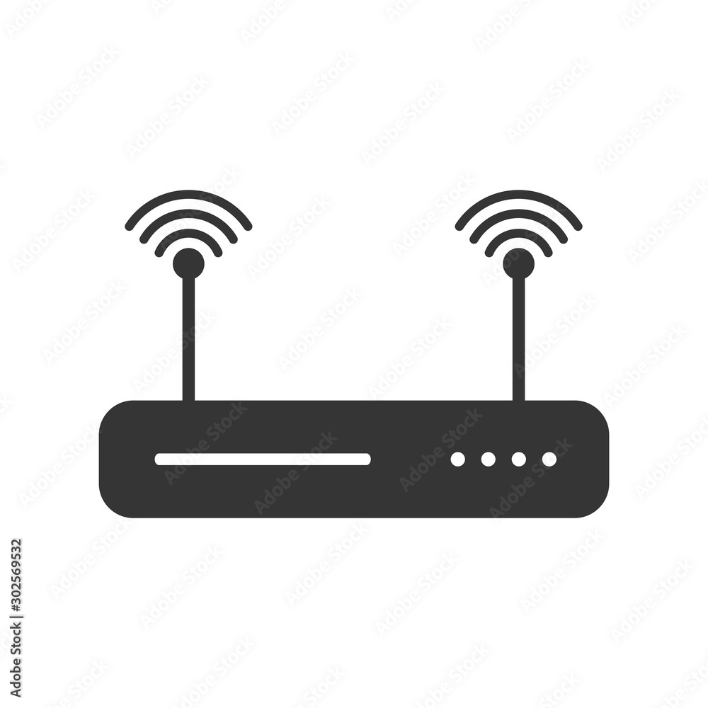 Wifi Router Icon Vector Illustration Wifi Router Icon Vector Illustration