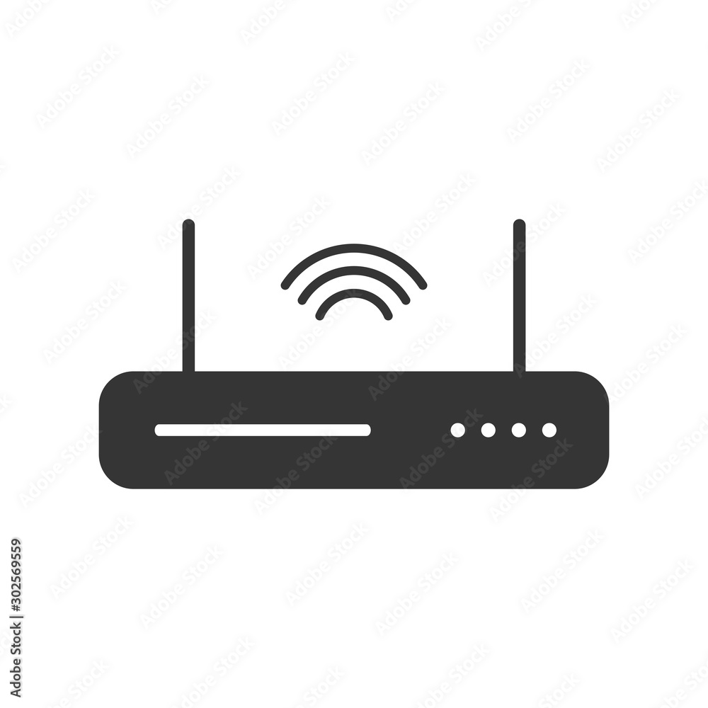 Wifi Router Icon Vector Illustration Wifi Router Icon Vector Illustration
