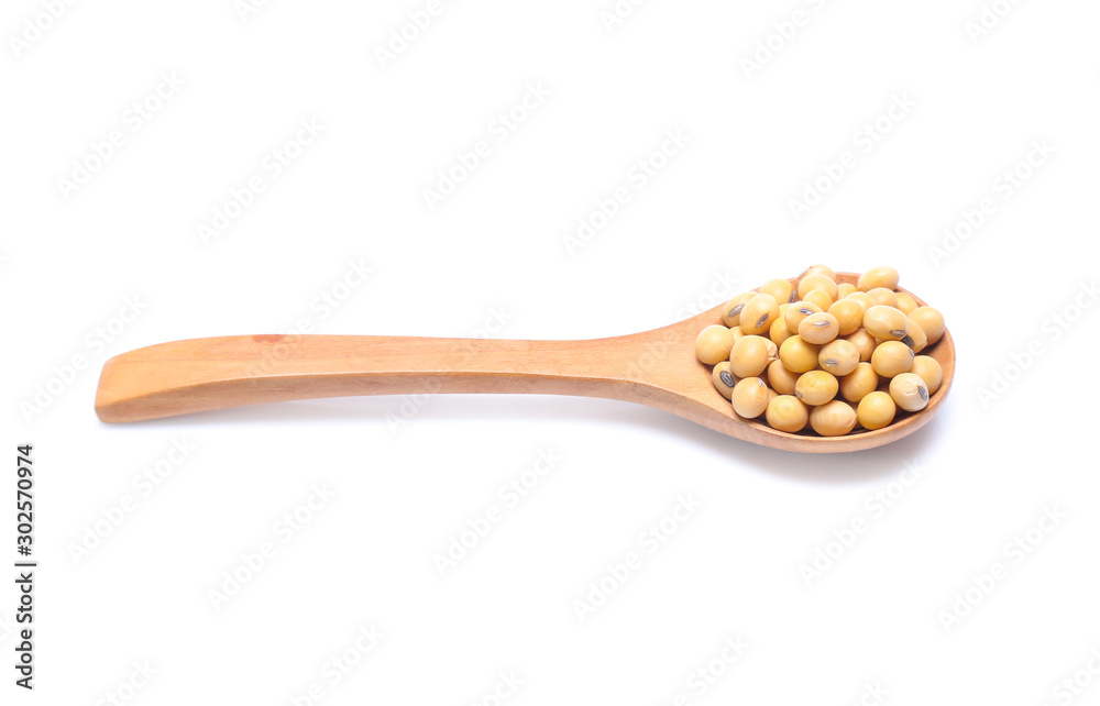 Soybeans isolated on white background Soybeans isolated on white background
