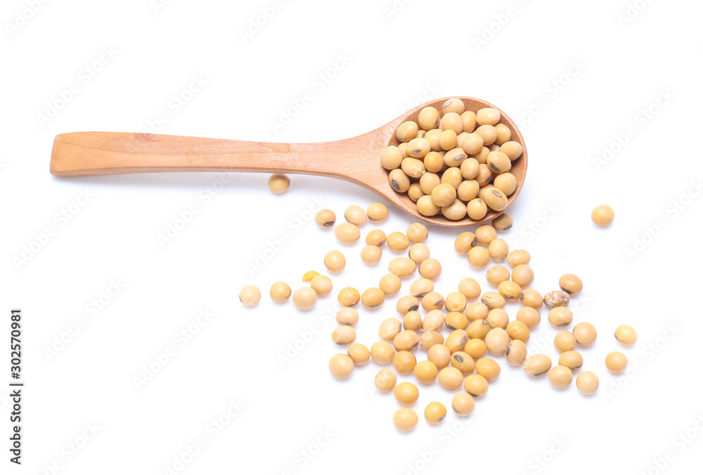 Soybeans isolated on white background Soybeans isolated on white background