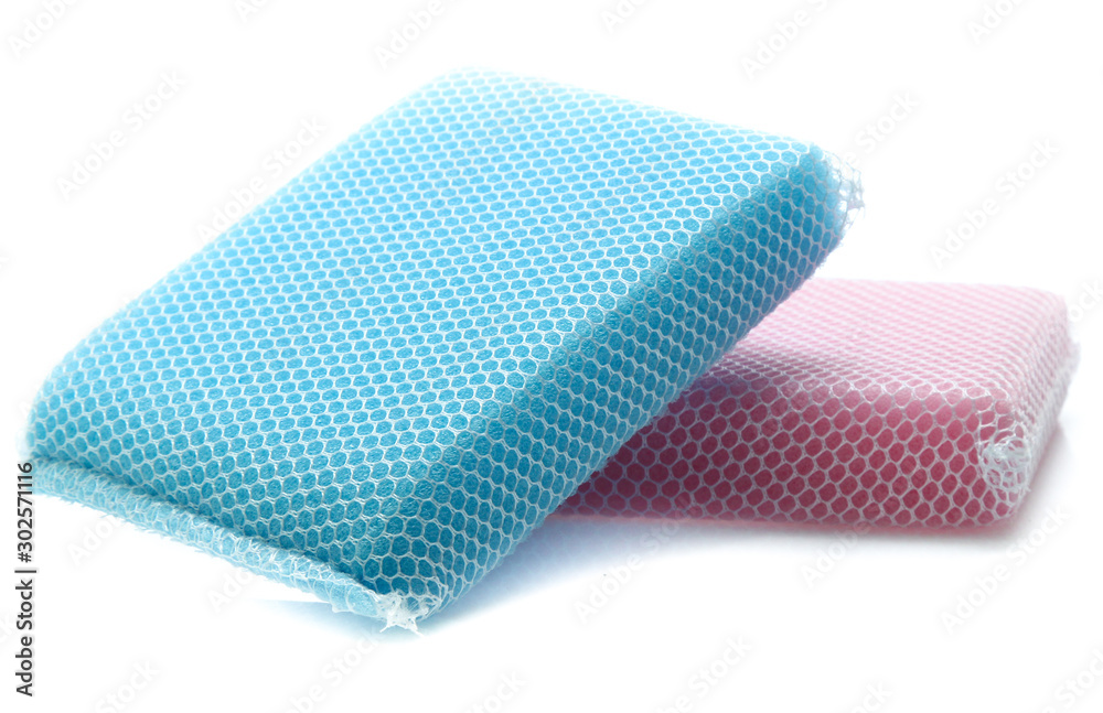 Sponges isolated on the white background