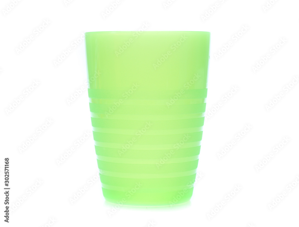 Plastic glass isolated on white background Plastic glass isolated on white background