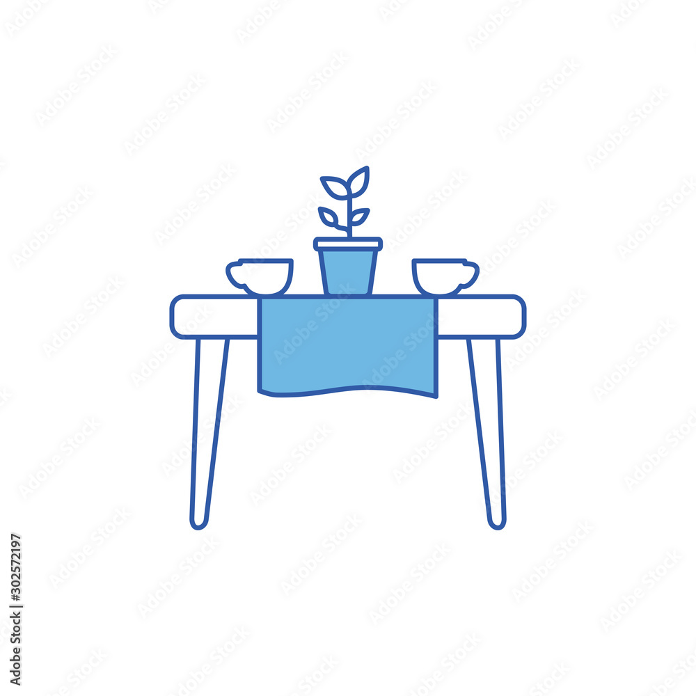 Isolated table icon fill design Isolated table icon fill design