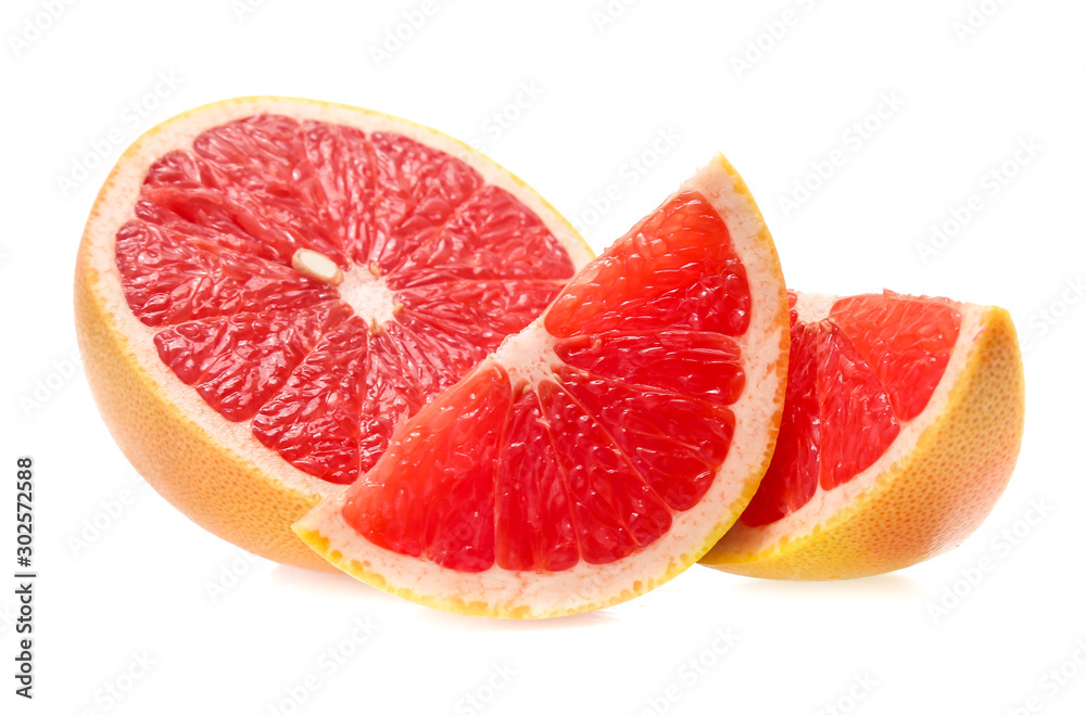 grapefruit isolated on white grapefruit isolated on white