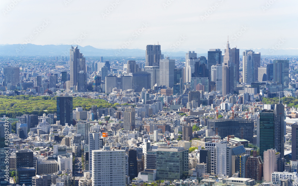 東京風景　2019　春　六本木から望む新宿方面