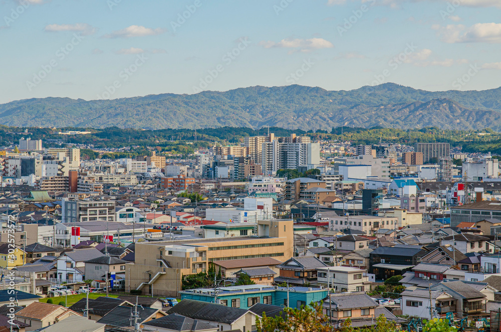 Fototapeta premium 滋賀県大津市の都市景観 大津～瀬田