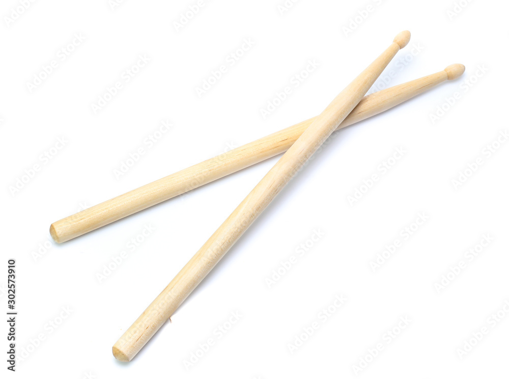 Obraz premium Drum stick isolated on white background