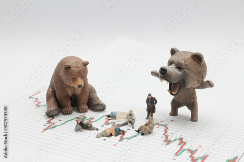 a figure of social problem withe the bear market