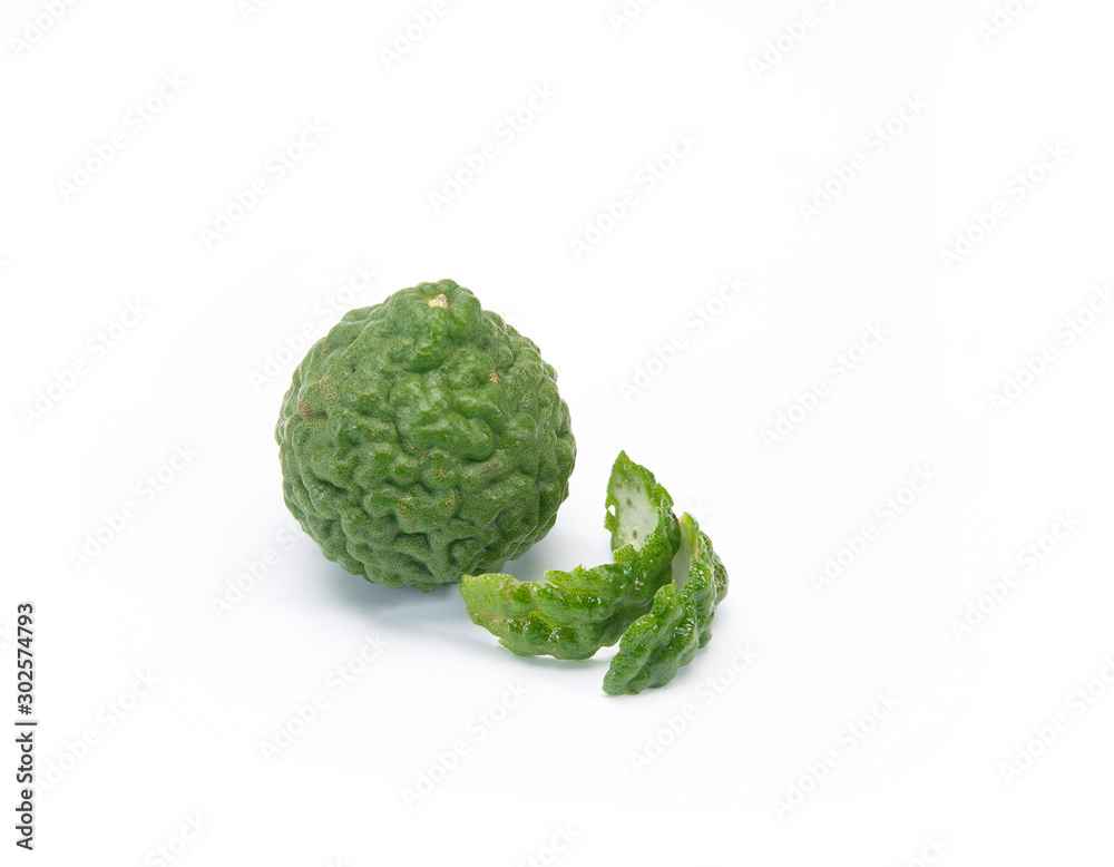 bergamot on white background bergamot on white background