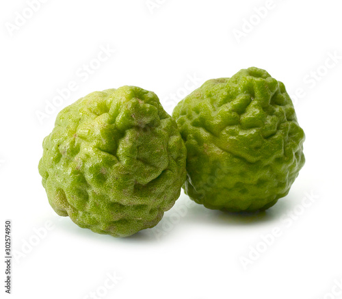 bergamot on white background