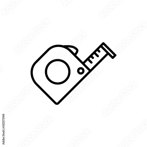 measure icon trendy flat design