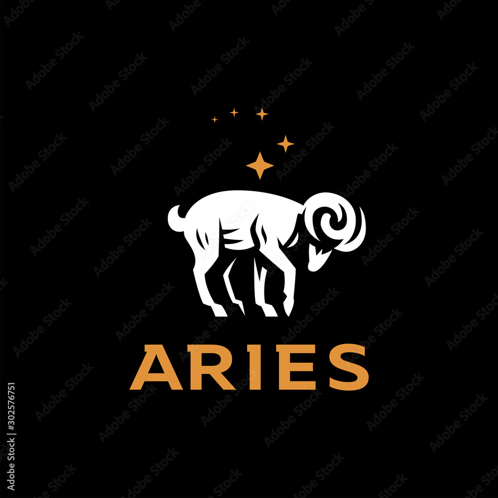 Aries, goat, ram.