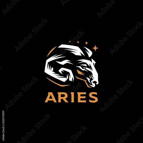 Aries, goat, ram.