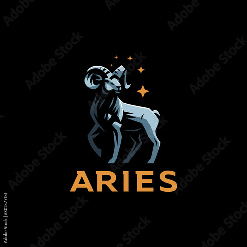 Aries, goat, ram.