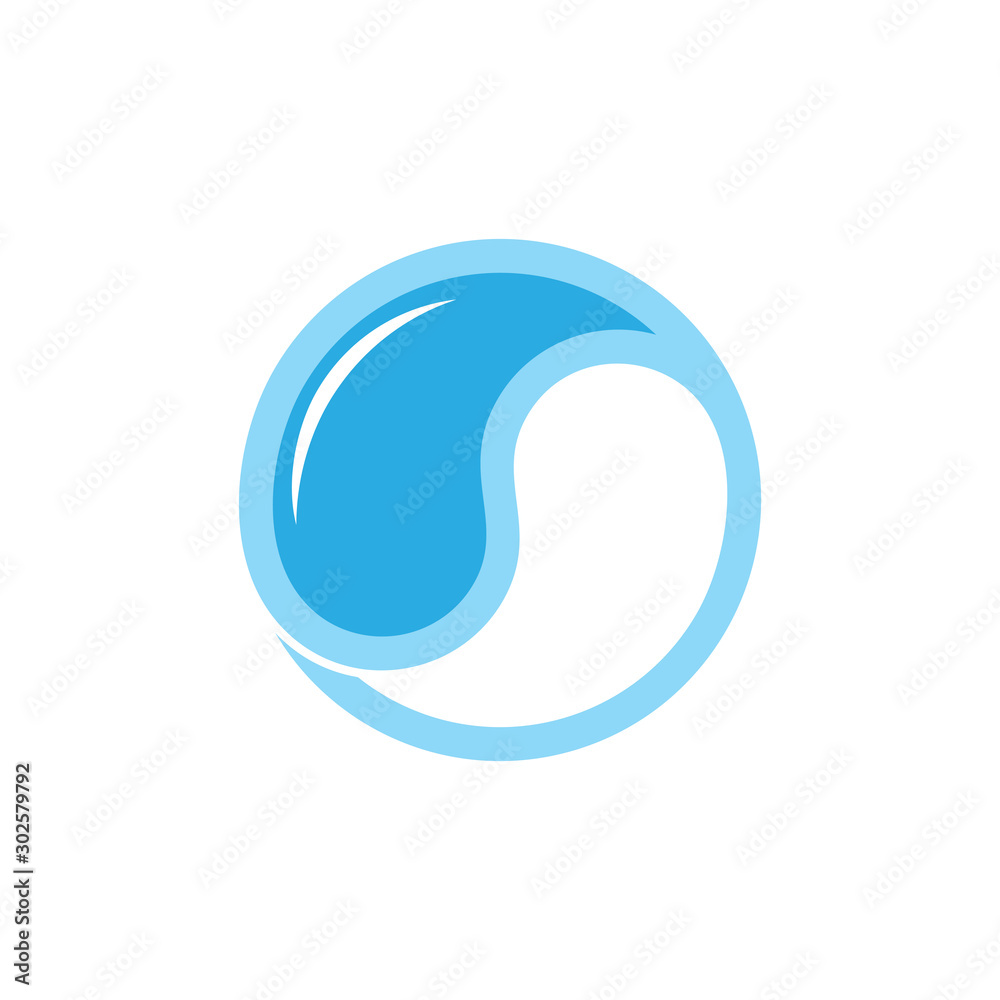circle water fresh drink logo vector circle water fresh drink logo vector