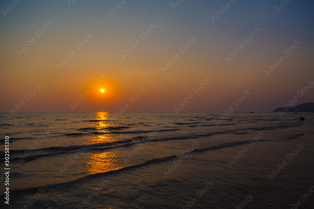 Obraz premium Sky and beach before sunset