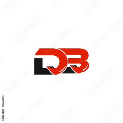 Free Download DB Letter Logo Design with Excavator Creative Modern Trendy - GFXLoad
