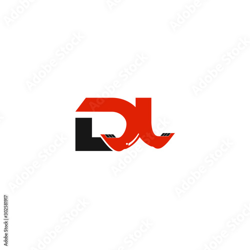 Free Download DI Letter Logo Design with Excavator Creative Modern Trendy - GFXLoad