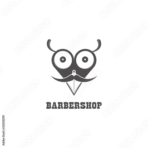 Barbershop logo isolated vector image