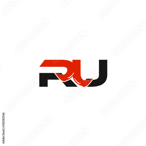 RU Letter Logo Design with Excavator Creative Modern Trendy Free Download RU Letter Logo Design with Excavator Creative Modern Trendy - GFXLoad
