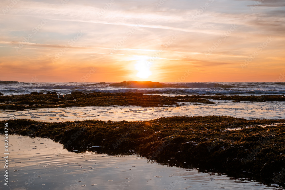 Pacific Tide Pools at Sunset