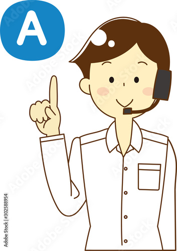 Call center man