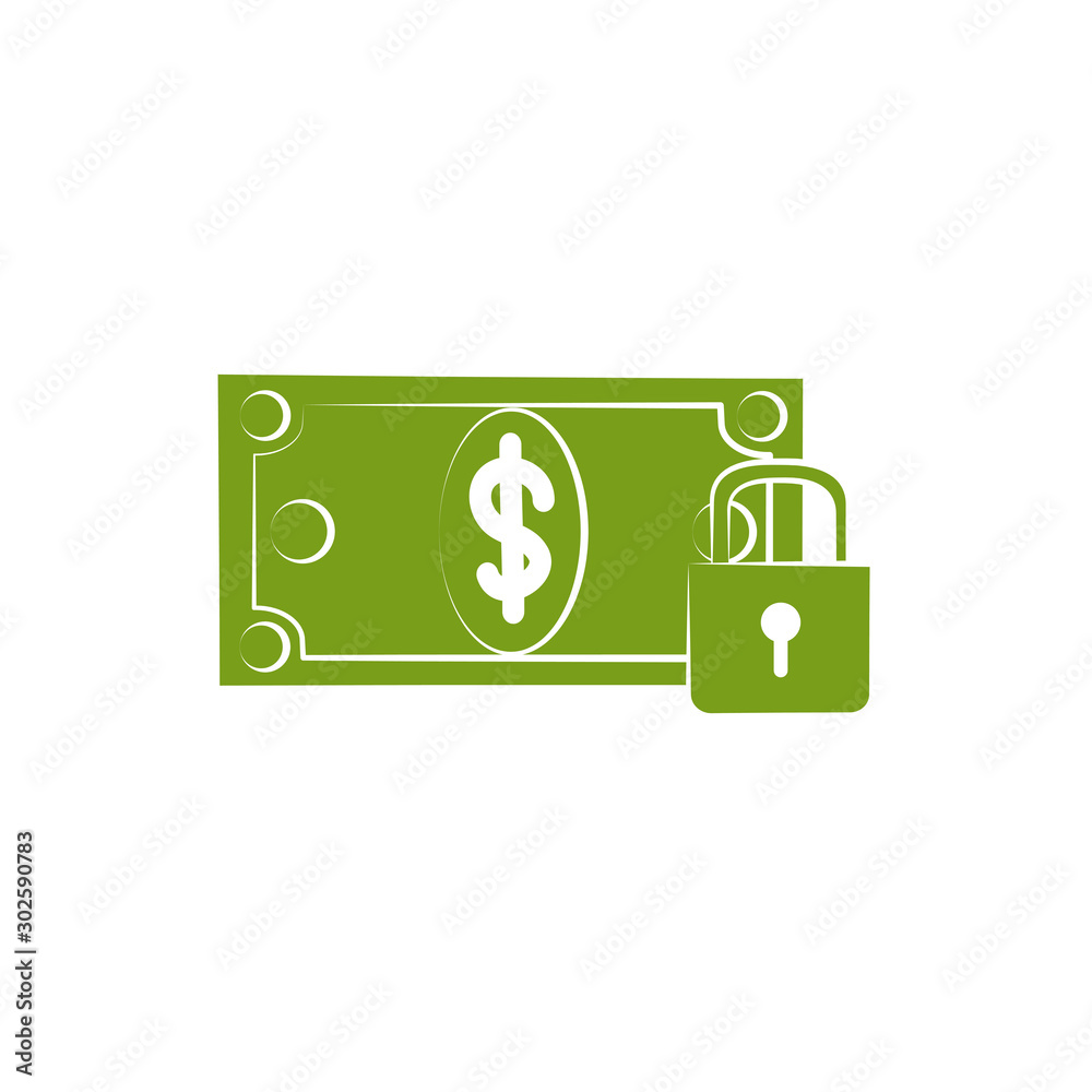 Isolated bill icon green silhouette design Isolated bill icon green silhouette design