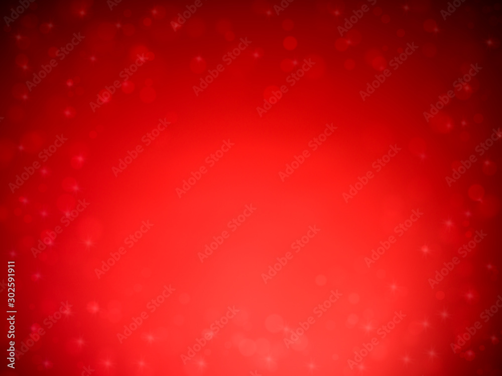 Red abstract background with bokeh lights