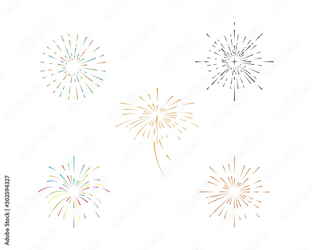 firework vector illustration icon design