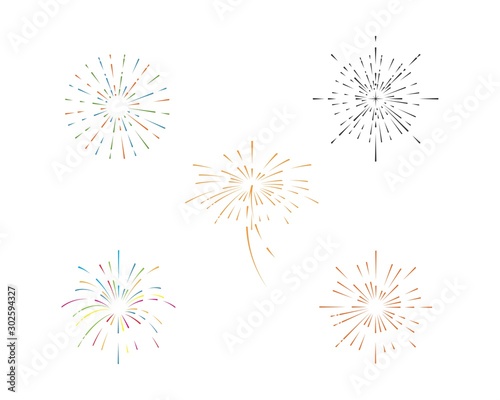 firework vector illustration icon design