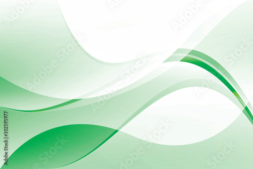 Abstract geometric green and white color background. Vector, illustration. 