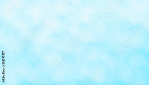 Light blue watercolor background hand-drawn
