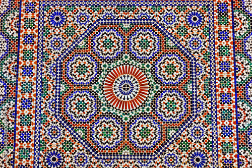 Colourful moroccan tilework.