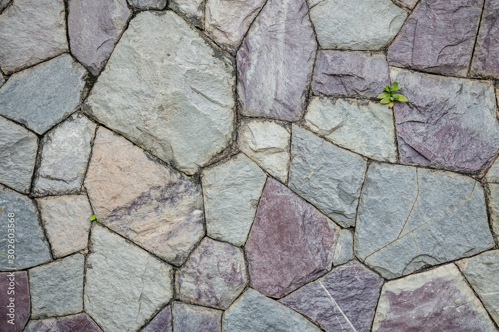 Closeup surface brick pattern at stone brick wall textured background Closeup surface brick pattern at stone brick wall textured background