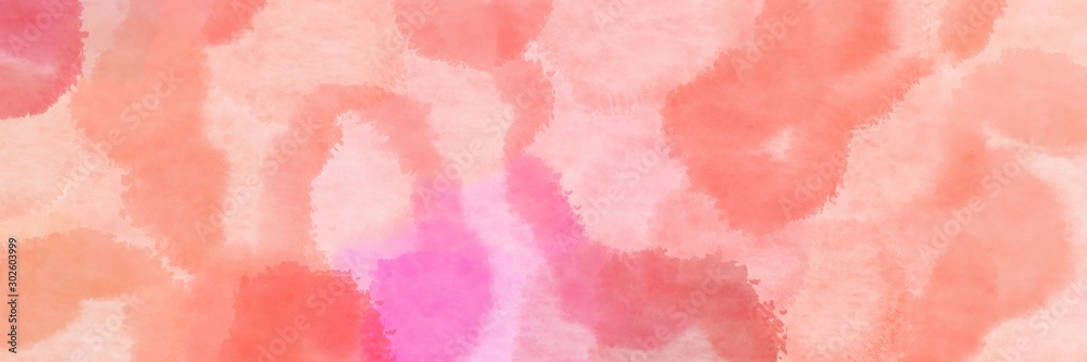 abstract magic bubbles banner light pink, pink and salmon background with space for text or image