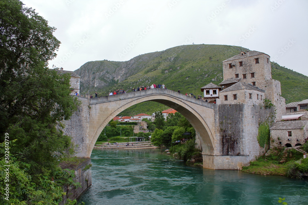 bridge over the river in mostar