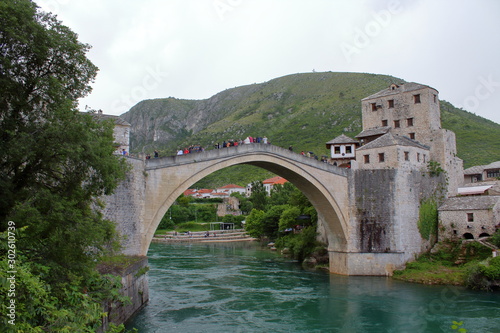 bridge over the river in mostar