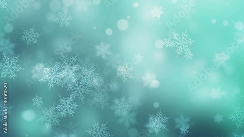 abstract Christmas snow flakes background