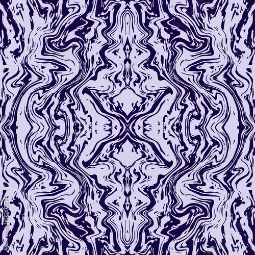 abstract marble pattern watercolor marble pattern. Ebru style. Purple and blue colors. Hand drawn vector background. Trendy textile, fabric, wrapping. Aqua ink painting on water