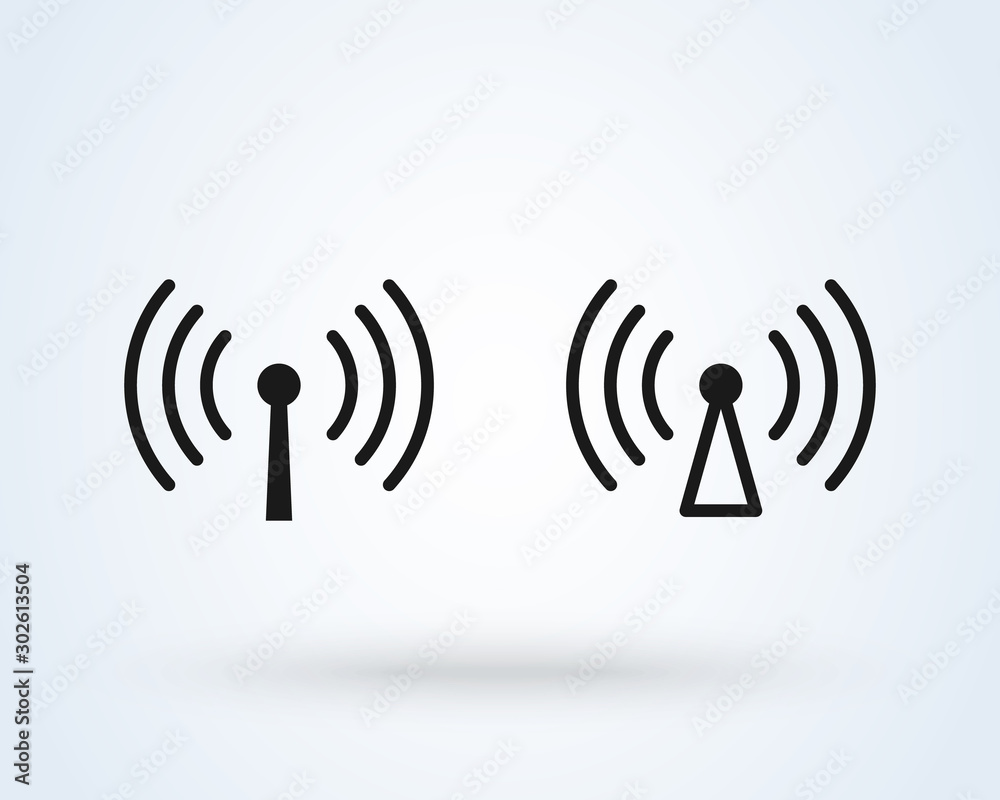 Wireless Network wi-fi. Simple vector modern icon design illustration. Wireless Network wi-fi. Simple vector modern icon design illustration.
