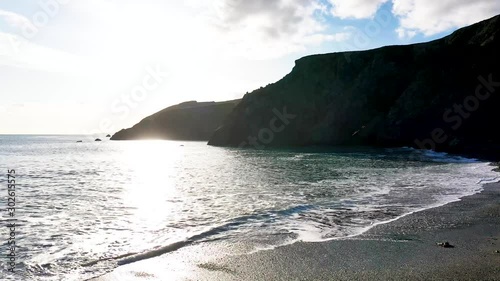 Rocky Irish Coast During Calm Low Tide photo