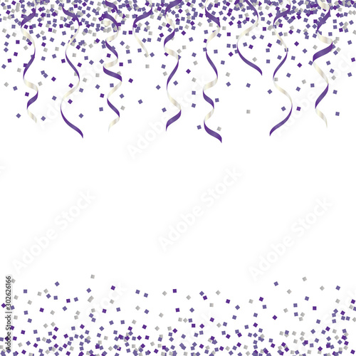 background of violet glitter and ribbon
