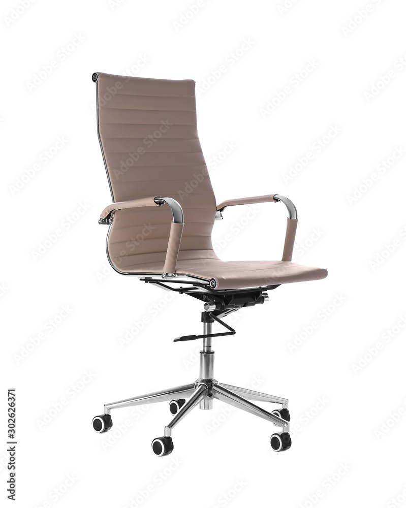 Fototapeta premium Stylish armchair isolated on white. Interior element